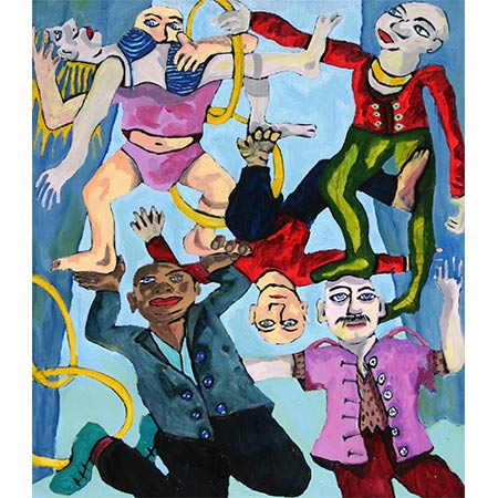 A Jugglers Life 2007, Oil on canvas, 180 x 170cm