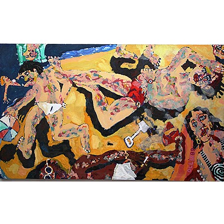 Heatwave 1989, Oil on canvas 170 x 283cm